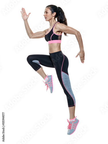  woman fitness exercises isolated © snaptitude