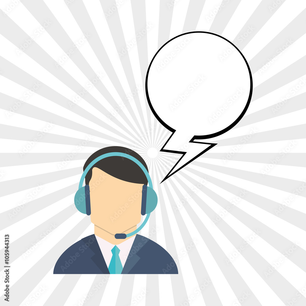 Operator man icon design Operator man icon design
