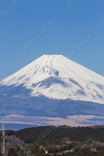 箱根峠付近から見た富士山