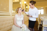 Makeup before the wedding