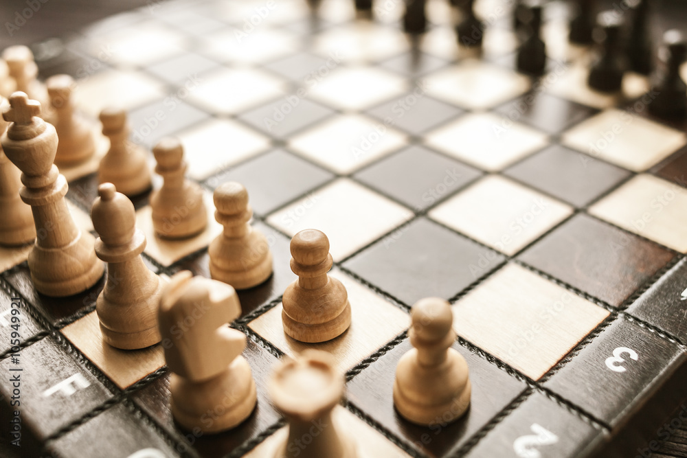 chess on the wooden rustic background chess on the wooden rustic background