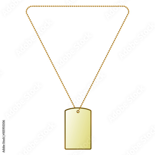 Vector illustration of golden tiles on the chain