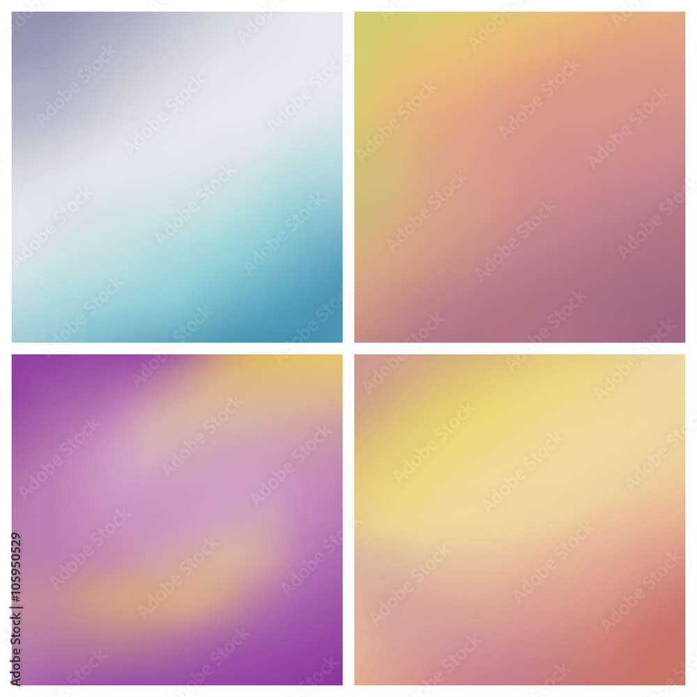 Abstract color gradient blur background illustration vector