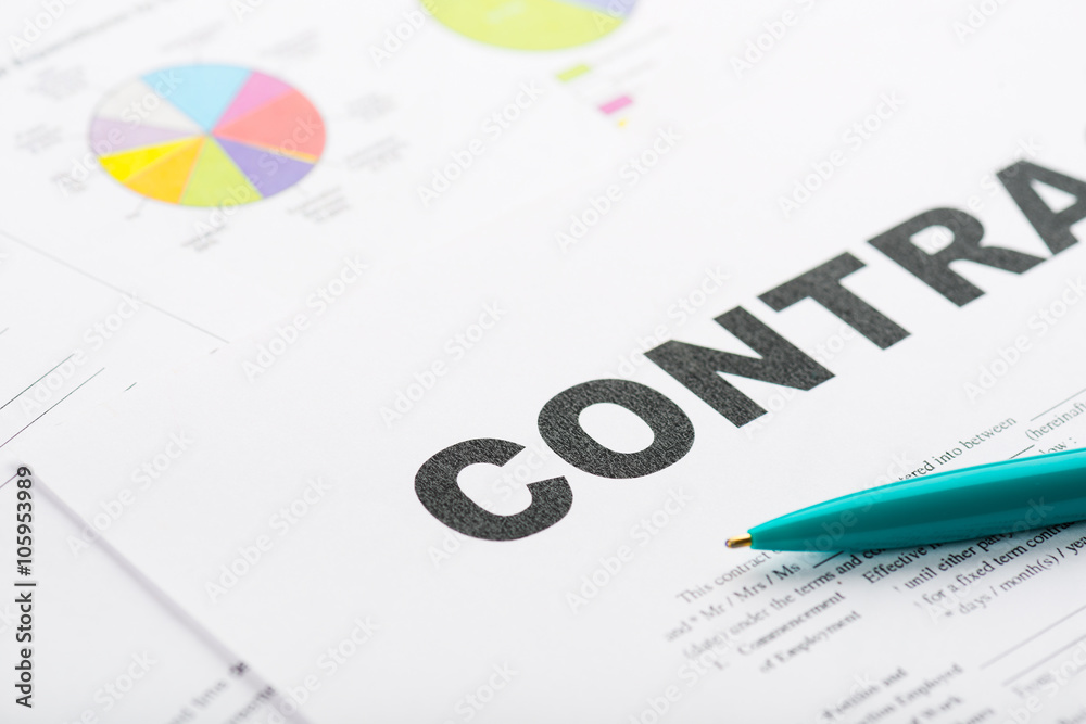 Pen and contract papers