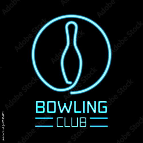 Bowling logo vector