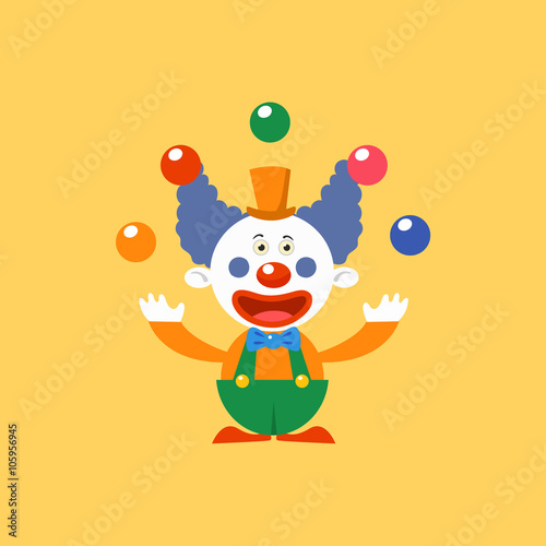 Happy Clown Juggling