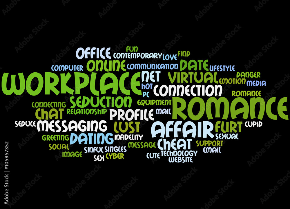 Workplace Romance, word cloud concept 6