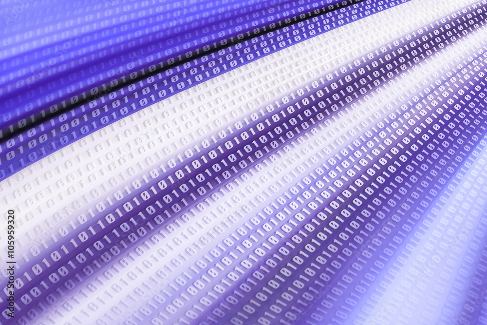 Obraz premium Internet Netzwerk Binärcode Daten Glasfaser 