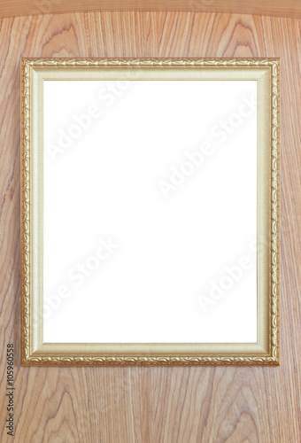 Contemporary style picture frame on beautiful design wood surfac