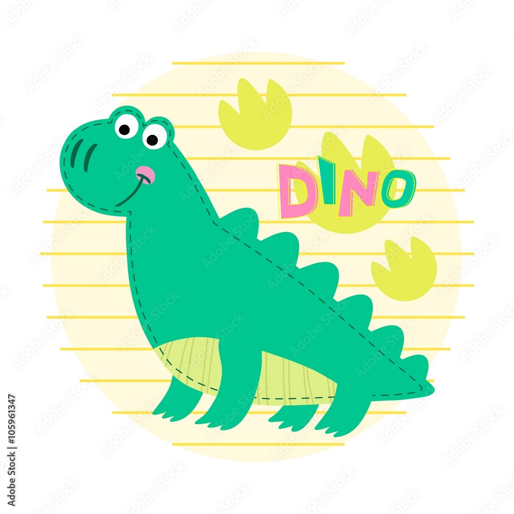 Obraz premium Dinosaur vector illustration.