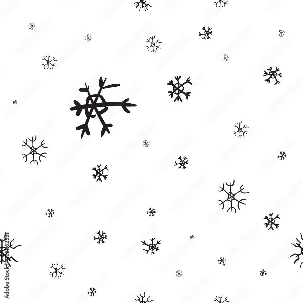 Seamless snow pattern