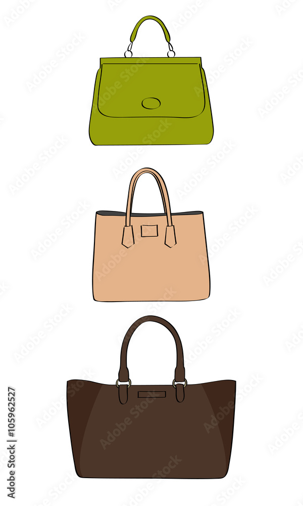 Вектор. Женские сумки.