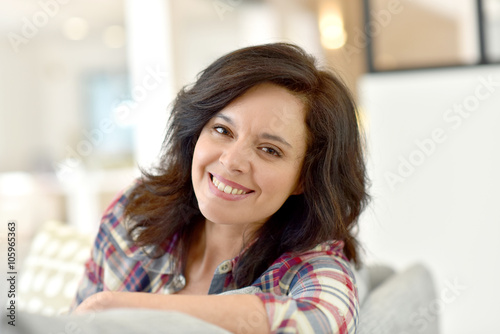 Free Download Portrait of middle-aged brunette woman - GFXLoad