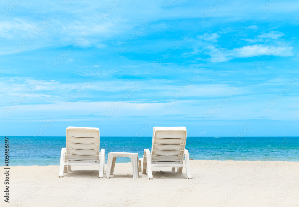 beautiful beach and tropical sea