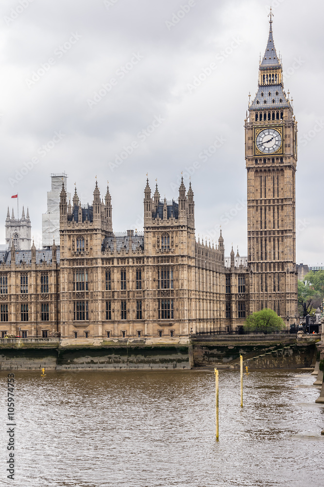 Fototapeta premium River Thames and Palace of Westminster. London, UK.