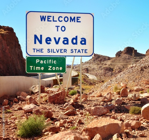 Welcome to Nevada USA sign
