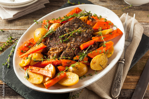 Foto Homemade Slow Cooker Pot Roast