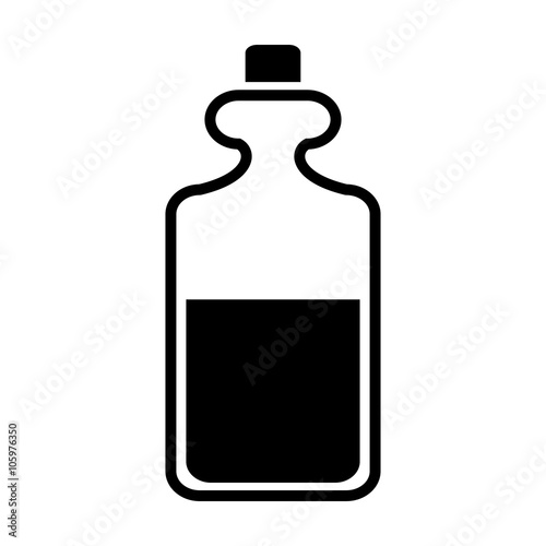 oil bottle black simple icon