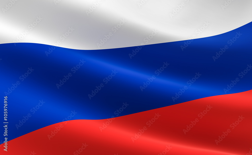 Naklejka premium Flag of Russia