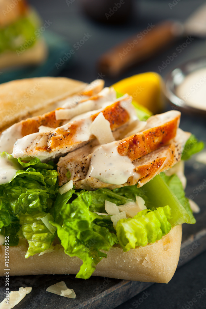 Homemade Chicken Caesar Sandwich Homemade Chicken Caesar Sandwich