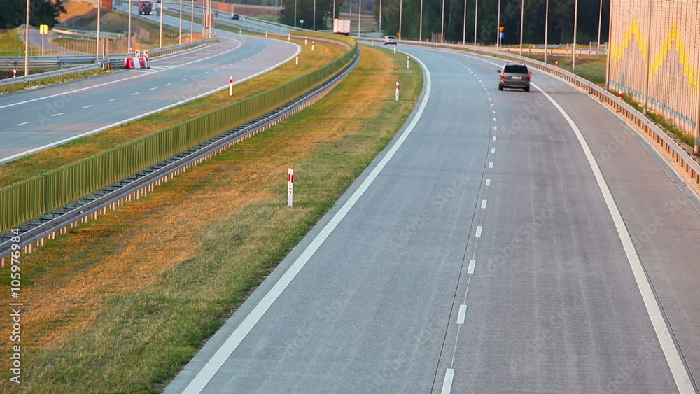 Modern highway in Poland
Modern highway in Poland