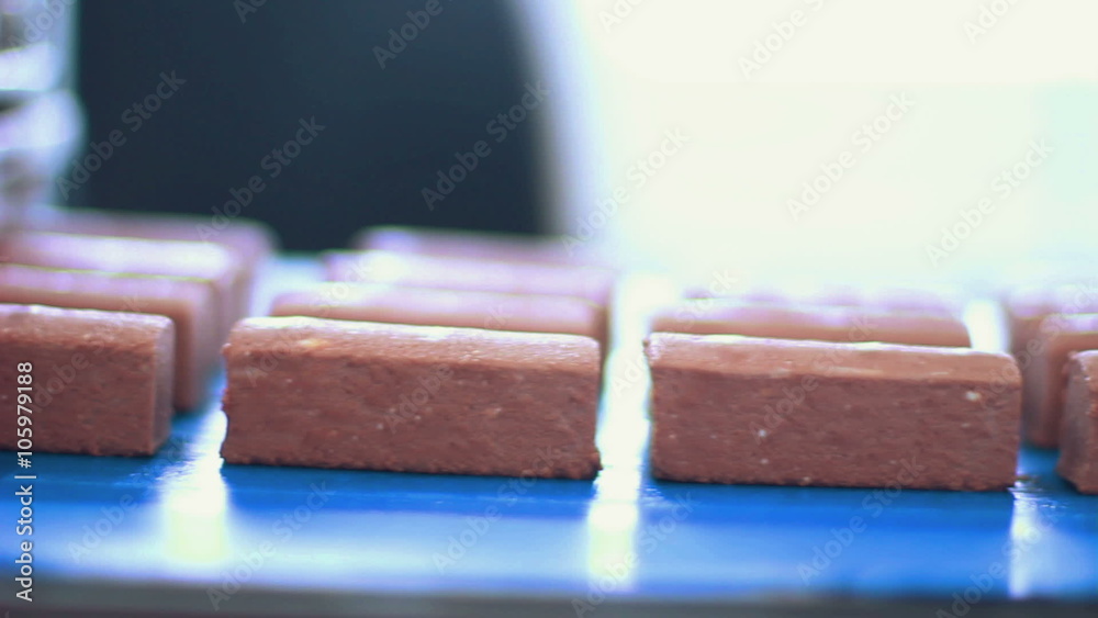 Vídeo do Stock Manufacturing process of curd desserts/Food production