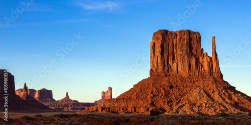 Monument Valley in evening light, Arizona