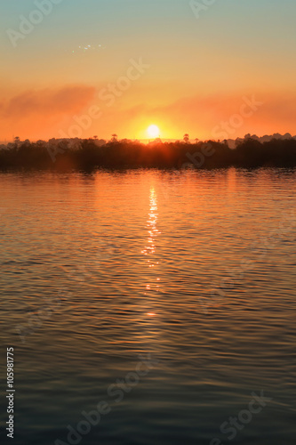 Sunset on the Nile River