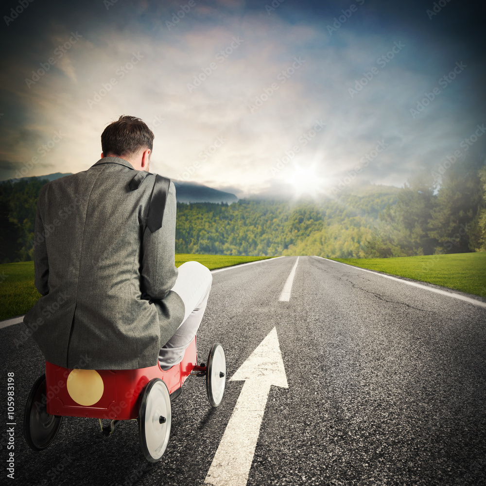 Motivated and determined businessman Motivated and determined businessman