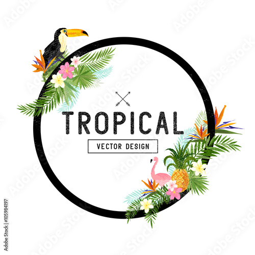 Tropical Border Design
