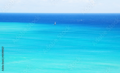 blue sea in Hawaii