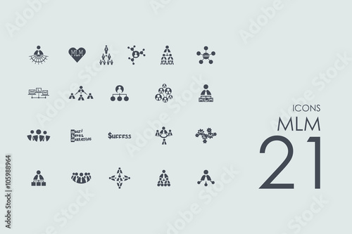 Set of MLM icons