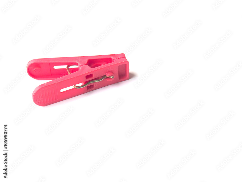 colorful plastic Clothespin isolated on white background colorful plastic Clothespin isolated on white background