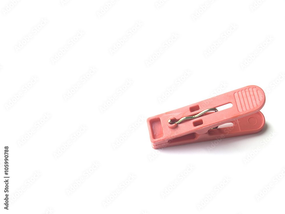 colorful plastic Clothespin isolated on white background colorful plastic Clothespin isolated on white background