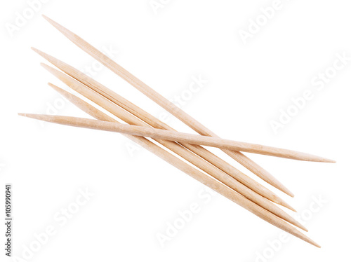 wooden toothpick isolated photo