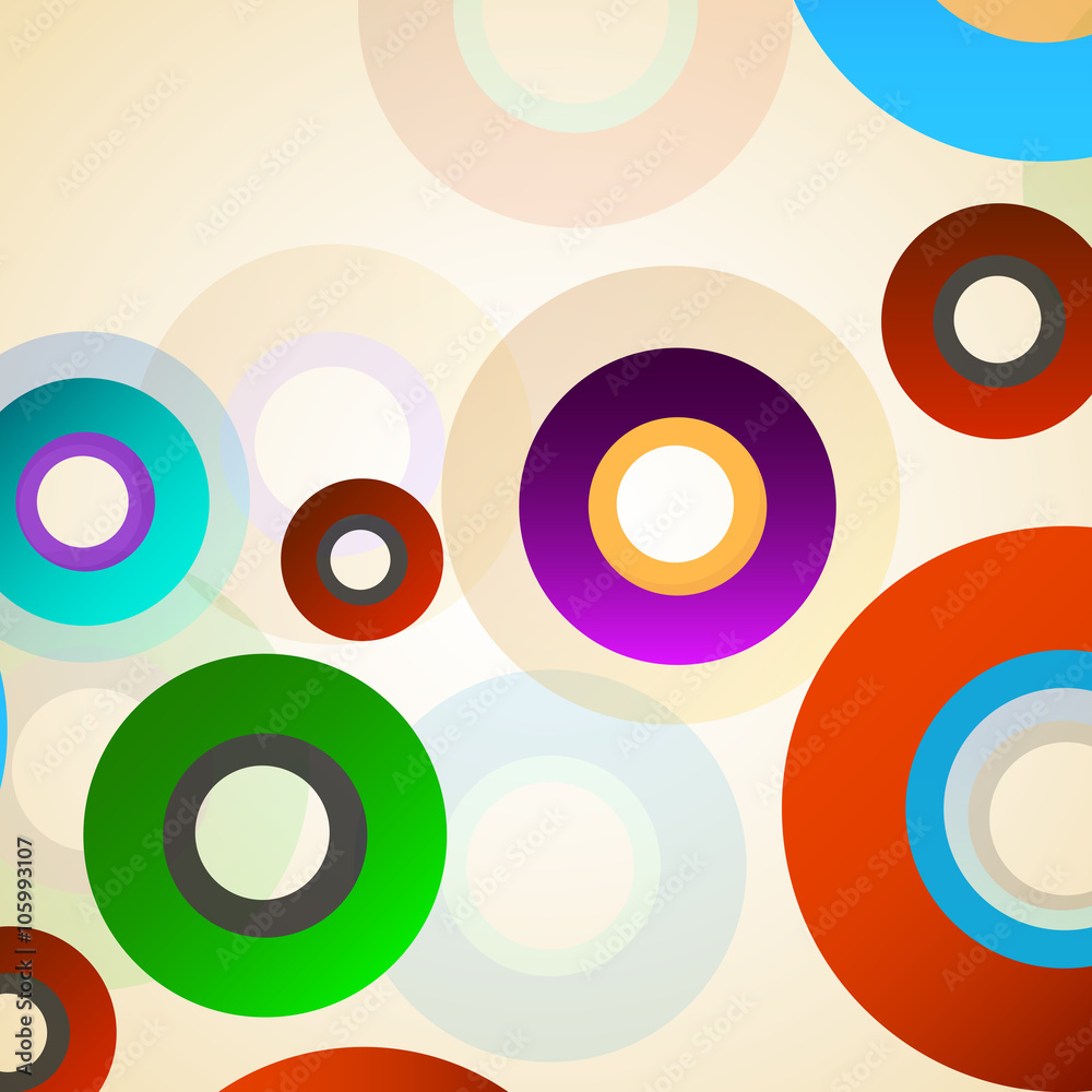 Abstract colorful background with circles Abstract colorful background with circles