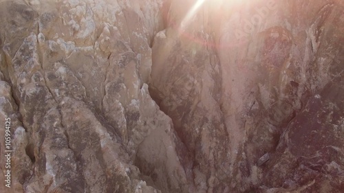 Aerial the Grand Canyon of Por Lo Shan shining in the morning sun 6 photo