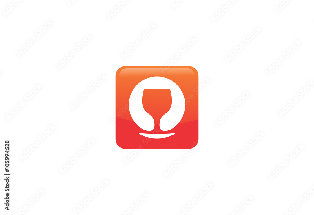 Wine house symbol template icon logo Wine house symbol template icon logo