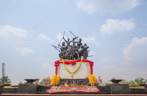 Bang Rachan Heroes Monument in Singburi, Thailand photo