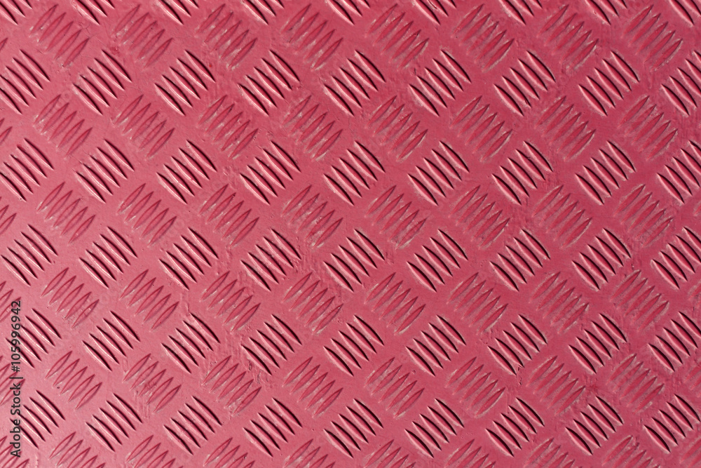 Pink metal textured floor surface. Pink metal textured floor surface.