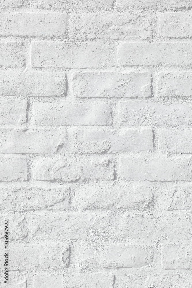 Fototapeta premium 白いレンガの背景 White brick background