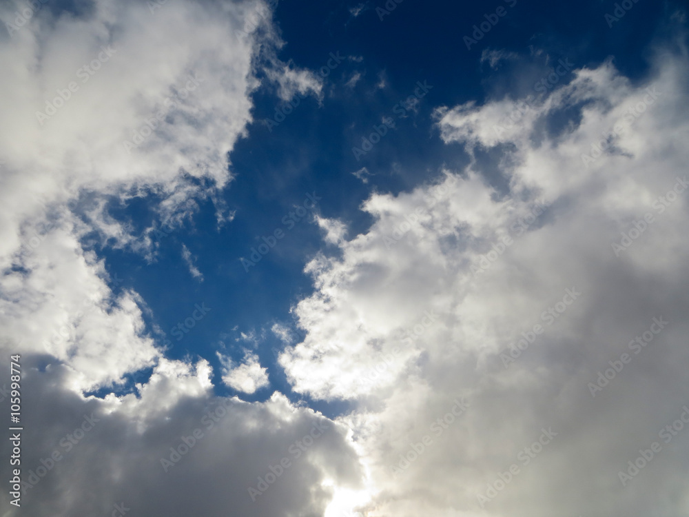 Obraz premium blue sky and clouds