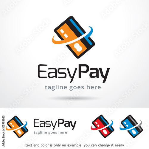 Easy Pay Logo Template Design Vector