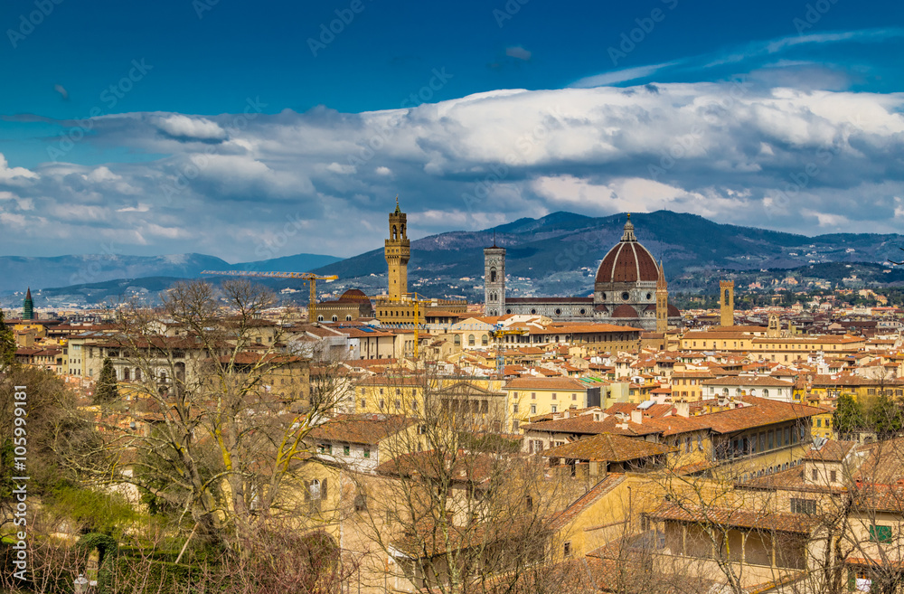 Breathtaking views of the buildings and churches of Florence