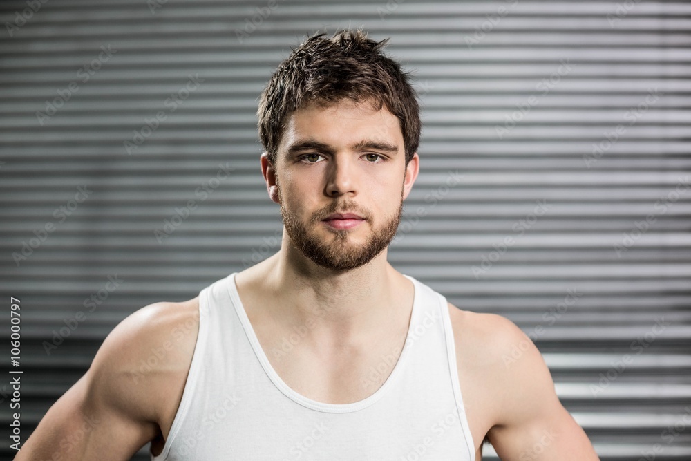 Fototapeta premium Portrait of fit man 