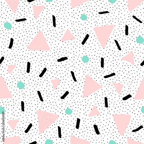 Tapety Ręcznie rysowane Retro wzór