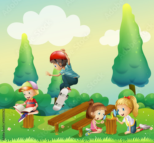 Children playing in the park