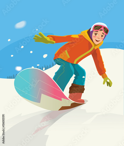 Snowboarder jumping through air with deep blue sky in background. 