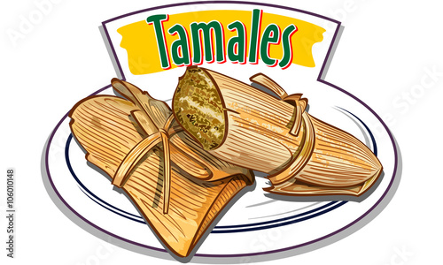Tamales vector photo