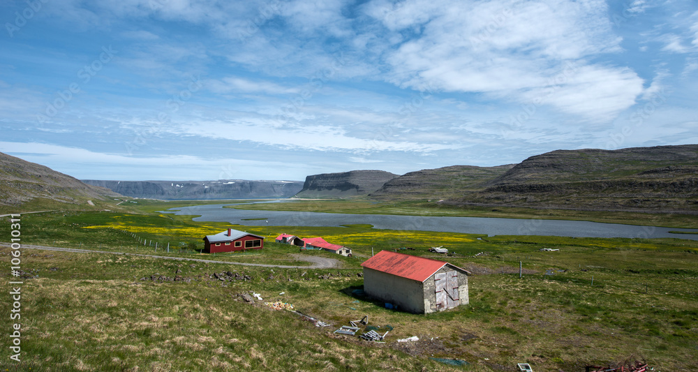Patreksfjordur beach, West Fjords, Iceland Patreksfjordur beach, West Fjords, Iceland